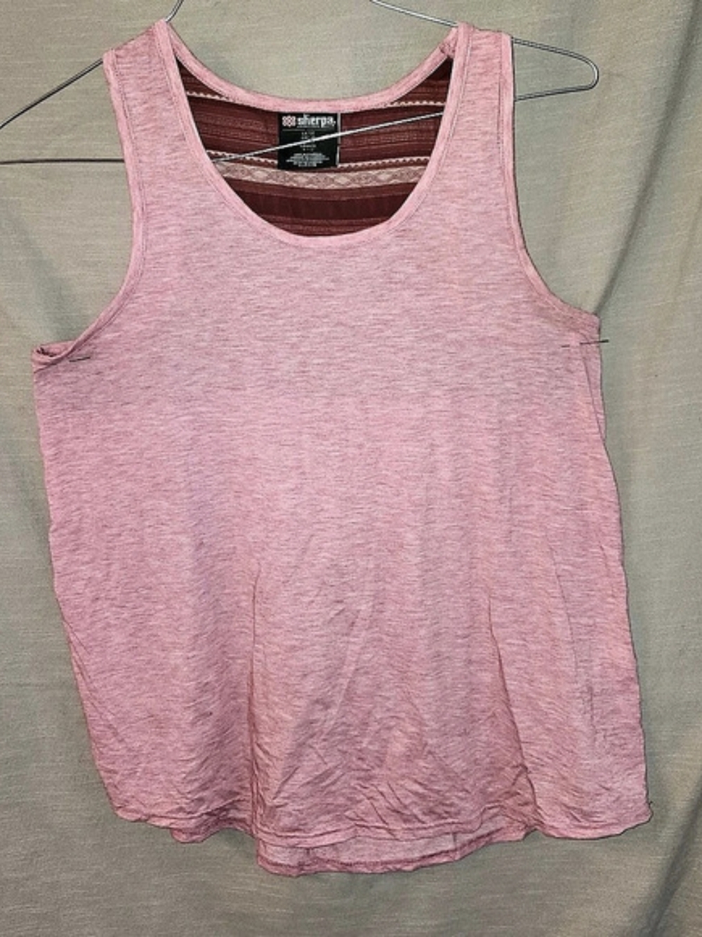 Sherpa Adventure Gear Neha V-Neck Tank Top Pink Large
